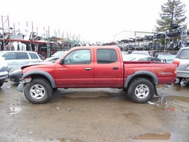 2001 TOYOTA TACOMA SR5 CREW CAB RED AT 3.4 4WD Z19565